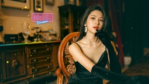 性感黑色裙子御姐