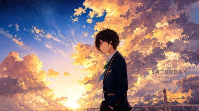 治愈系天空下少年