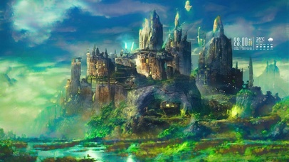 唯美梦幻山谷神堂