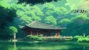 治愈 春日凉亭