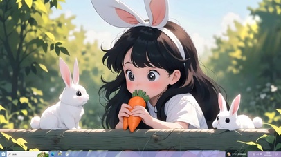 趴在栏杆上的女孩