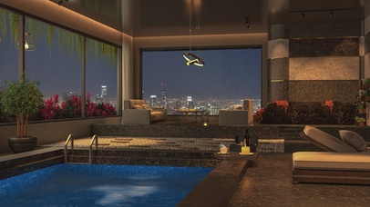 唯美治愈雨夜房间