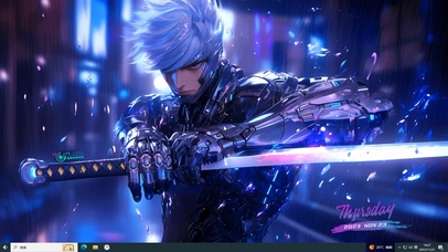 酷酷银发机械少年