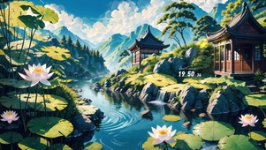 山间睡莲