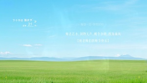一片平坦草地