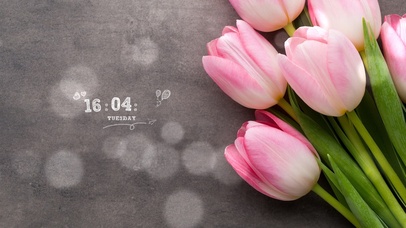 郁金香简约桌面