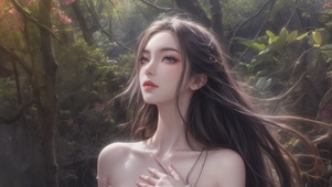 唯美清新国漫美女