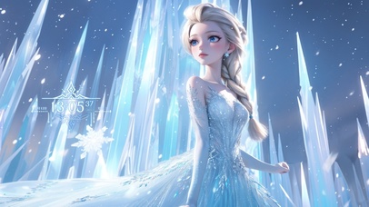 冰雪城堡美少女