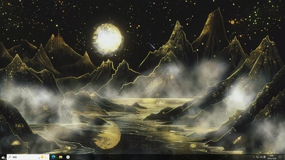 玄月鎏川-桌面主题