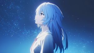 仰望星空的少女