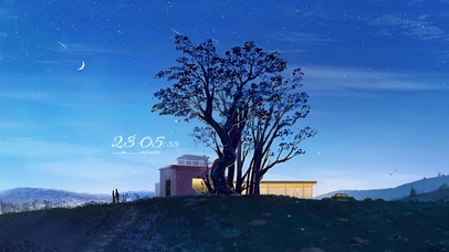 4k 治愈唯美夜晚星空