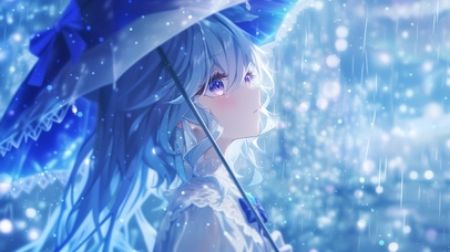 雪墨壁纸丨芙宁娜丨细雨绵绵丨