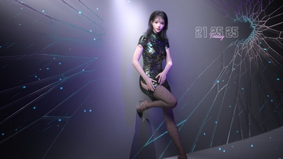 简约破碎感美女