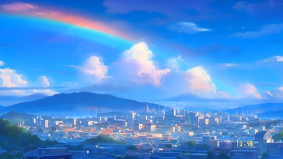 彩虹天空