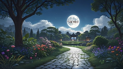 月色绿荫（心静）