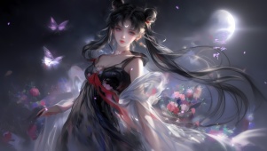 黑纱 月影兔