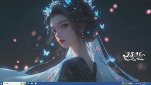 动漫少女 回眸
