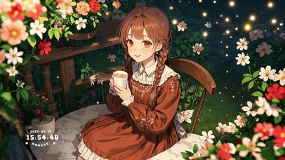 花漾壁纸|奶茶女生