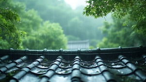 雨天屋檐