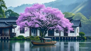 江南樱花树