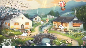 春日乡村小狗