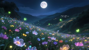 萤火之星夜晚
