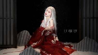 唯美圣诞古风美女