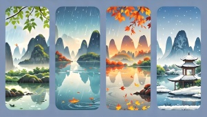 四季山水