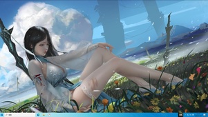 古风清纯少女  黑长直
