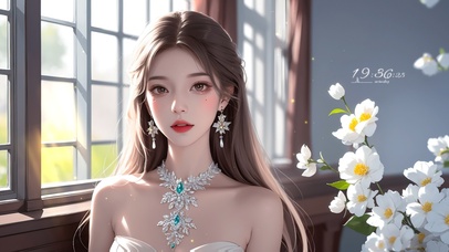  纯欲系国风长发美女