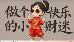 做快乐的小财迷桌面主题