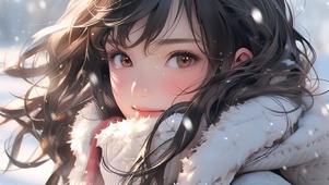 雪中女孩