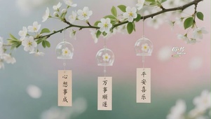 风铃祝福（平安喜乐，心想事成）