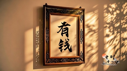 有钱光影氛围墙