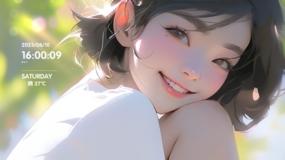 4k清纯元气短发女孩