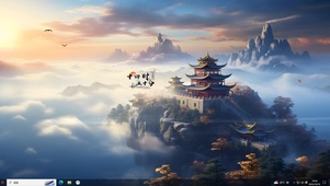4K 深秋云雾高山	