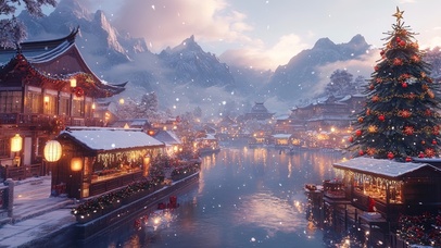 江南小镇的圣诞