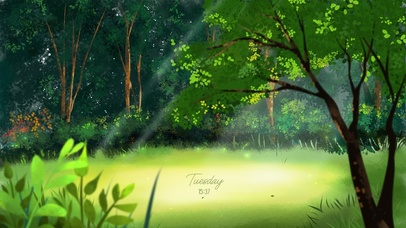 唯美治愈森林  清新护眼