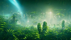 4k 唯美护眼秘境绿林草地