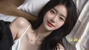 躺床美少女