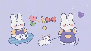 小清新萌兔