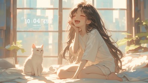 不想起床的美少女