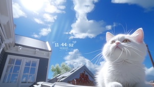 治愈阳光猫咪