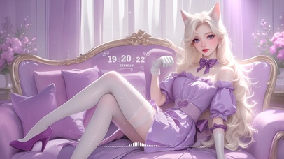 狐耳白丝美少女