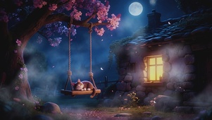 月夜喵梦