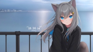可爱猫耳女孩