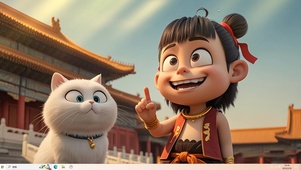 哪吒和故宫的猫