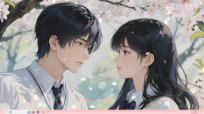 樱花树下的浪漫