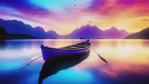 唯美夕阳海景