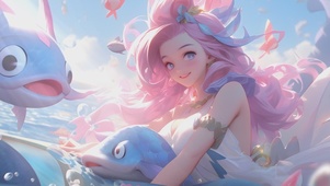 【3D】可爱海上女孩